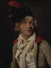 Portrait of an actor in a white jacket, red collar - Louis Léopold Boilly — artwork view