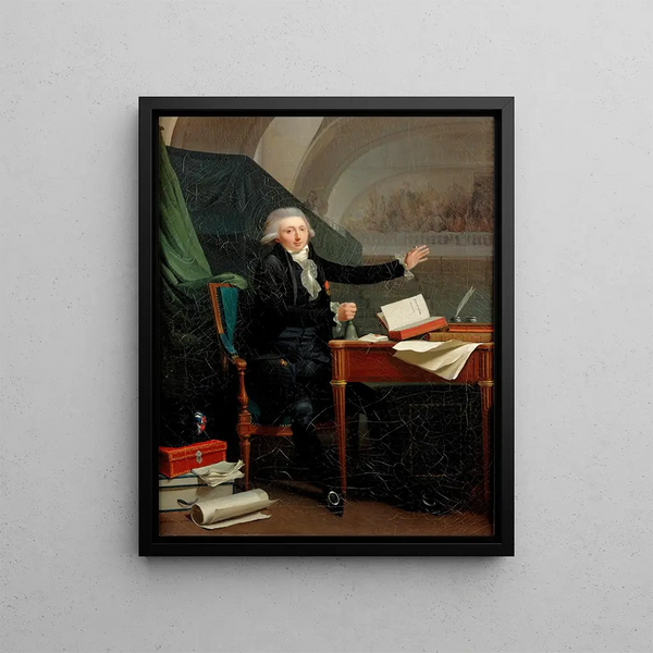 Portrait painting of Jan Anthony d'Averhoult - Louis Léopold Boilly — framed artwork on a wall