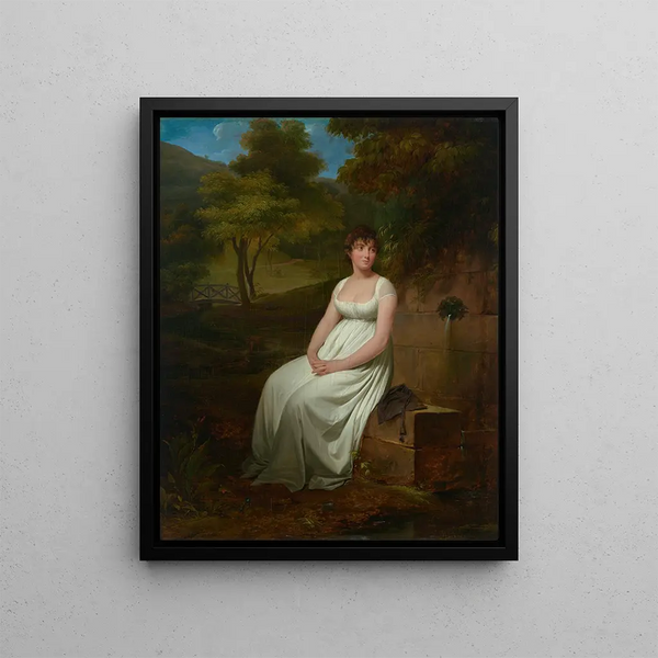 Portrait of Madame Tallien - Louis Léopold Boilly — framed artwork on a wall