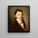 Portrait of a gentleman - Louis Léopold Boilly — framed artwork on a wall