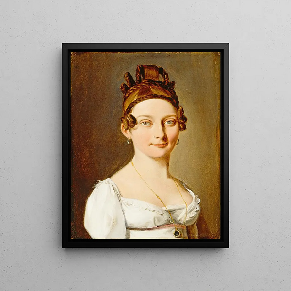 Portrait of a Lady - Louis Léopold Boilly — framed artwork on a wall