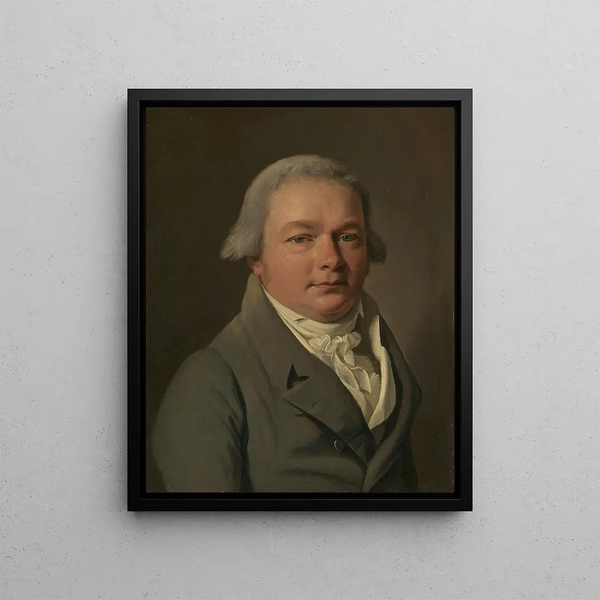 Portrait of a Man - Louis Léopold Boilly — framed artwork on a wall