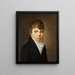 Portrait of a Young Boy - Louis Léopold Boilly — framed artwork on a wall