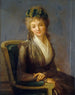 Portrait painting presumed of Lucile Desmoulins - Louis Léopold Boilly — artwork view