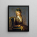 Portrait painting presumed of Lucile Desmoulins - Louis Léopold Boilly — framed artwork on a wall