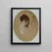 Profile of a Young Woman's Head - Louis Léopold Boilly — framed artwork on a wall