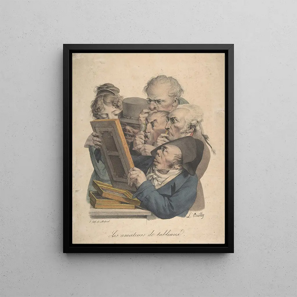 The connoisseurs of art - Louis Léopold Boilly — framed artwork on a wall