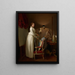 La femme de l'artiste dans son atelier - Louis Léopold Boilly — framed artwork on a wall