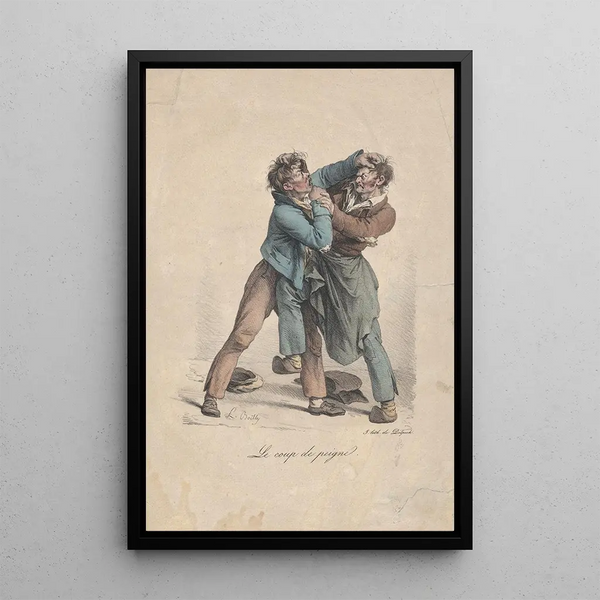 The Comb - Louis Léopold Boilly — framed artwork on a wall