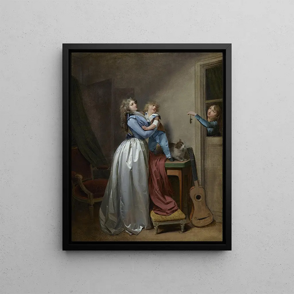 The Dead Mouse - Louis Léopold Boilly — framed artwork on a wall