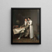 La leçon de géographie Portrait de Monsieur Gaudry et de sa fille - Louis Léopold Boilly — framed artwork on a wall