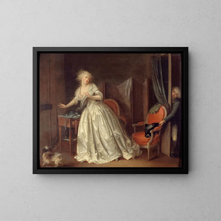 The hasty departure - Louis Léopold Boilly — framed artwork on a wall