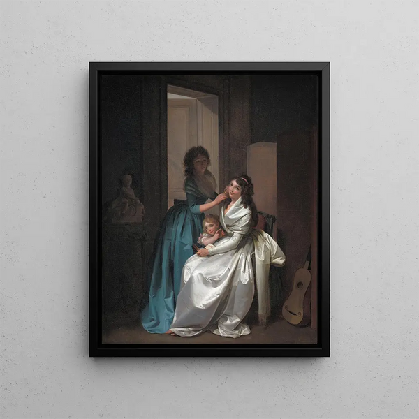 The Present - Louis Léopold Boilly — framed artwork on a wall
