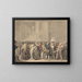 The Audience in the Louvre Salon Admiring the Painting of the Coronation - Louis Léopold Boilly — framed artwork on a wall