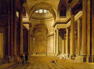 Interior view painting of the Pantheon - Louis Léopold Boilly — artwork view