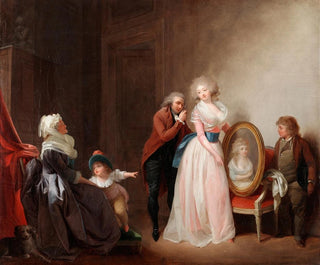 a woman showing her portrait - Louis Léopold Boilly — artwork view