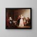 a woman showing her portrait - Louis Léopold Boilly — framed artwork on a wall