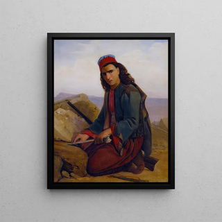 Louis Lopold Robert - A Young Greek Sharpening His Dagger.webp