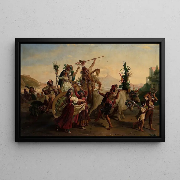 Napolitan Theme - Louis Léopold Robert — framed artwork on a wall