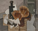 Knife, bottle and Breton bread - Louis Marcoussis — artwork view