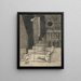 Drawing for Aurélia VII Place de la Concorde - Louis Marcoussis — framed artwork on a wall