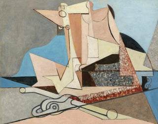 Figures et ancre marine - Louis Marcoussis — artwork view