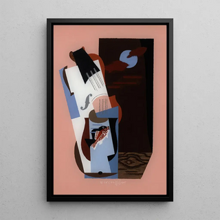 Fish - Louis Marcoussis — framed artwork on a wall