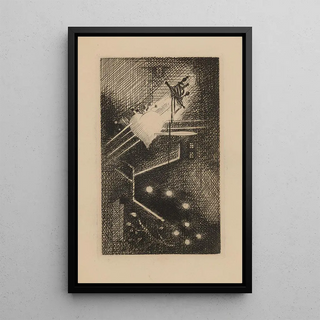 La Chanson du Mal-Aimé - Louis Marcoussis — framed artwork on a wall