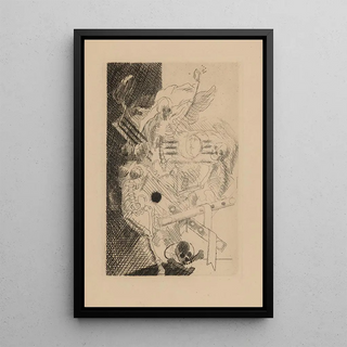 The House of the Dead - Louis Marcoussis — framed artwork on a wall