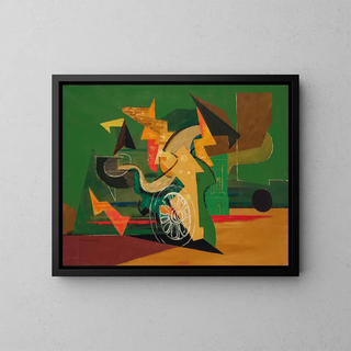 La Roue - Louis Marcoussis — framed artwork on a wall