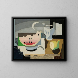La Tranche de Pastèque - Louis Marcoussis — framed artwork on a wall