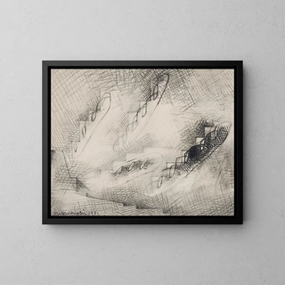 La rue Caulaincourt - Louis Marcoussis — framed artwork on a wall