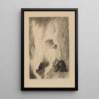 The Brasier - Louis Marcoussis — framed artwork on a wall