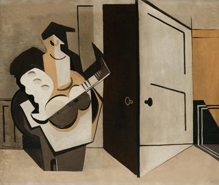 Musician in an interior - Louis Marcoussis — artwork view