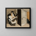 Musician in an interior - Louis Marcoussis — framed artwork on a wall