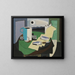 Nature morte aux poissons or Hyres II - Louis Marcoussis — framed artwork on a wall
