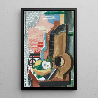Nature morte devant la Fenêtre - Louis Marcoussis — framed artwork on a wall