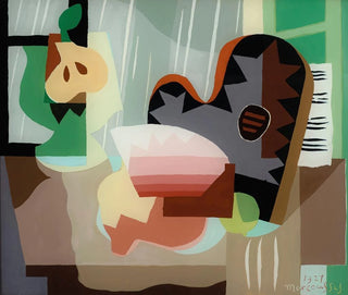 Still life with palette - Louis Marcoussis — artwork view