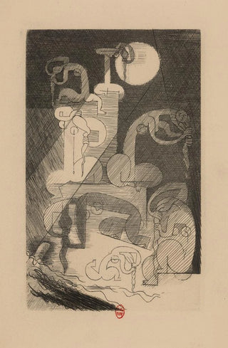 Night Rhine Painting - Louis Marcoussis — artwork view