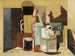 Personnage assis à une table ronde - Louis Marcoussis — artwork view