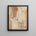 Portrait of Georges Hugnet - Louis Marcoussis — framed artwork on a wall