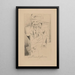 Portrait of Guillaume Apollinaire - Louis Marcoussis — framed artwork on a wall