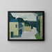 City with Viaduct - Louis Marcoussis — framed artwork on a wall