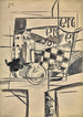 Still life with chessboard - Louis Marcoussis — artwork view