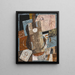 Nature morte à la guitare - Louis Marcoussis — framed artwork on a wall