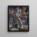 The Musician - Louis Marcoussis — framed artwork on a wall