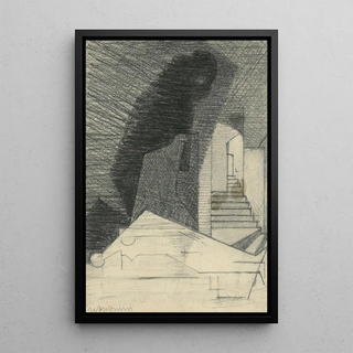 Tomb of Aurélia - Louis Marcoussis — framed artwork on a wall