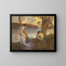 Bathers by a riverbank - Louis Marie Henri Raoul Prat — framed artwork on a wall