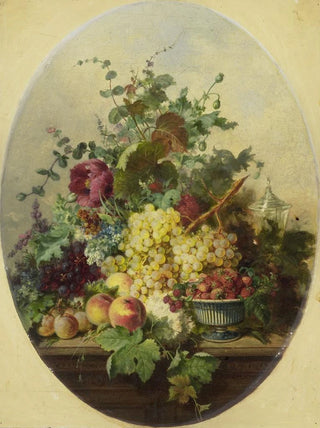 Louis Martinet - Stilleven met vruchten en bloemen.webp