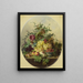 Nature morte aux fruits et aux fleurs - Louis Martinet — framed artwork on a wall